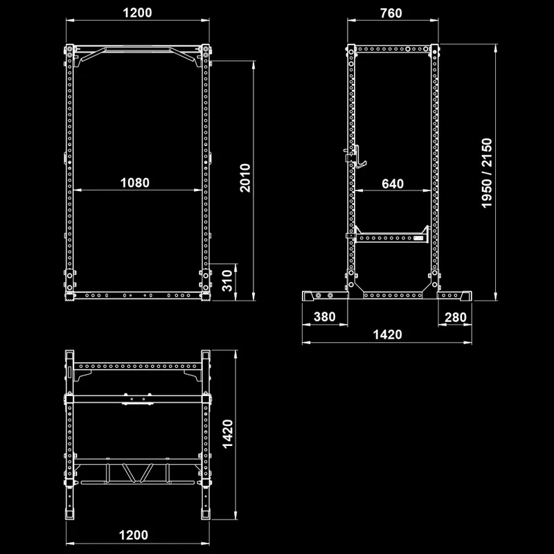 ATX® Power Rack Series 600 in 2 unterschiedlichen Bauhöhen