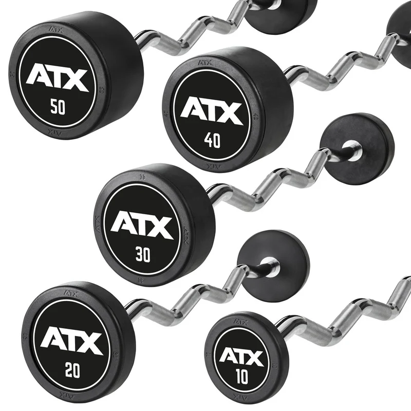 SZ-Kompakthanteln PRO Style gummiert - 10 bis 50 kg - mit ATX Logo