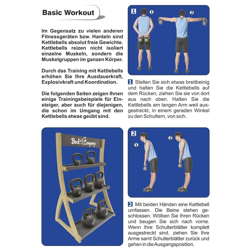 Kettlebell aus Kunststoff 12 kg