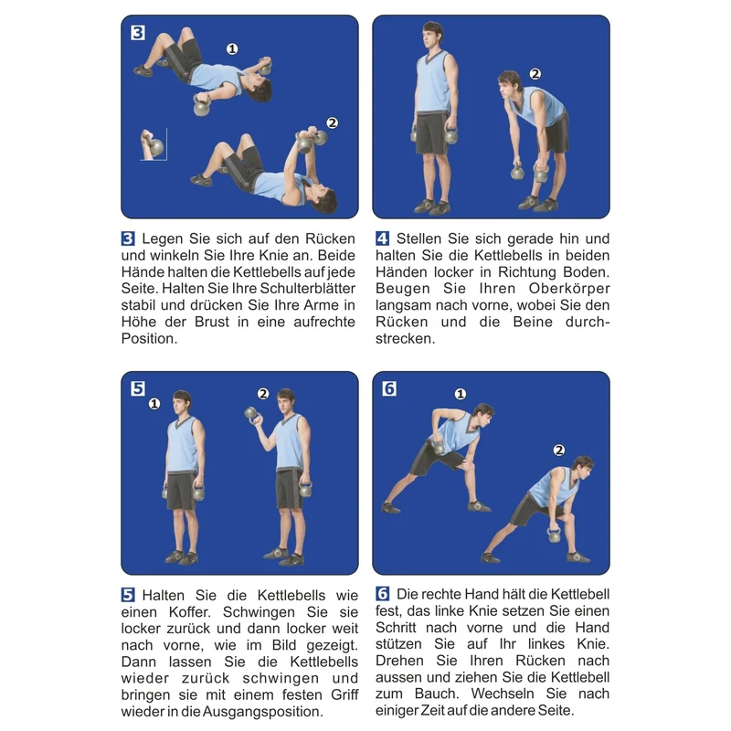 Kettlebell aus Kunststoff 6 kg