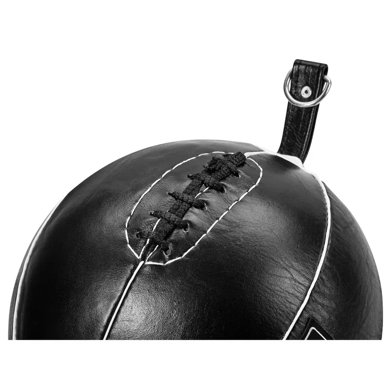 Doppelendball aus Leder inkl. Spanngurten black