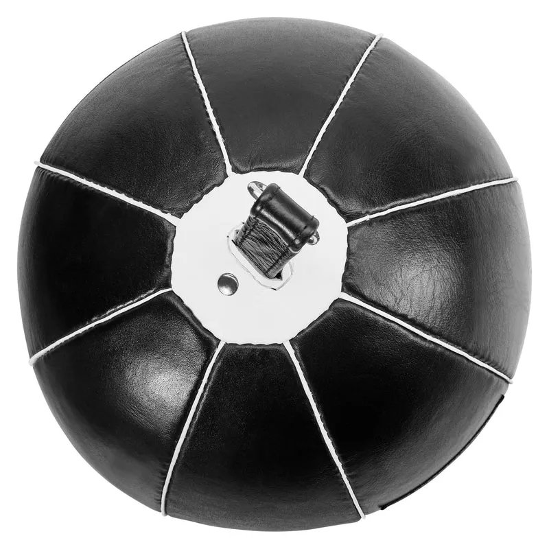 Doppelendball aus Leder inkl. Spanngurten black