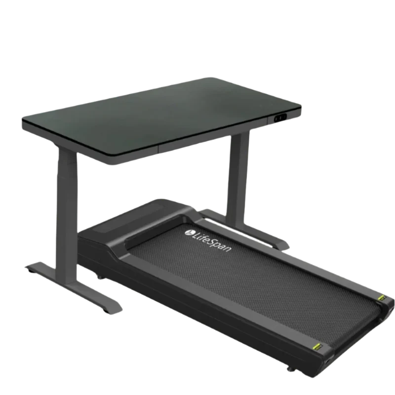 LifeSpan TR5000 Power Treadmill Desk with Glass Standing Desk and Smart Console SC130