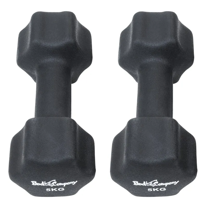 10Kg (2x5,0) Neopren Gymnastik Hanteln Hantel Gewichte Hantel-Set