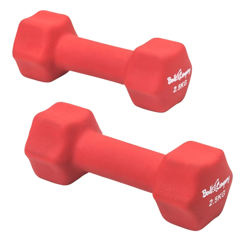 5Kg (2x2,5) Neopren Gymnastik Hanteln Hantel Gewichte Hantel-Set