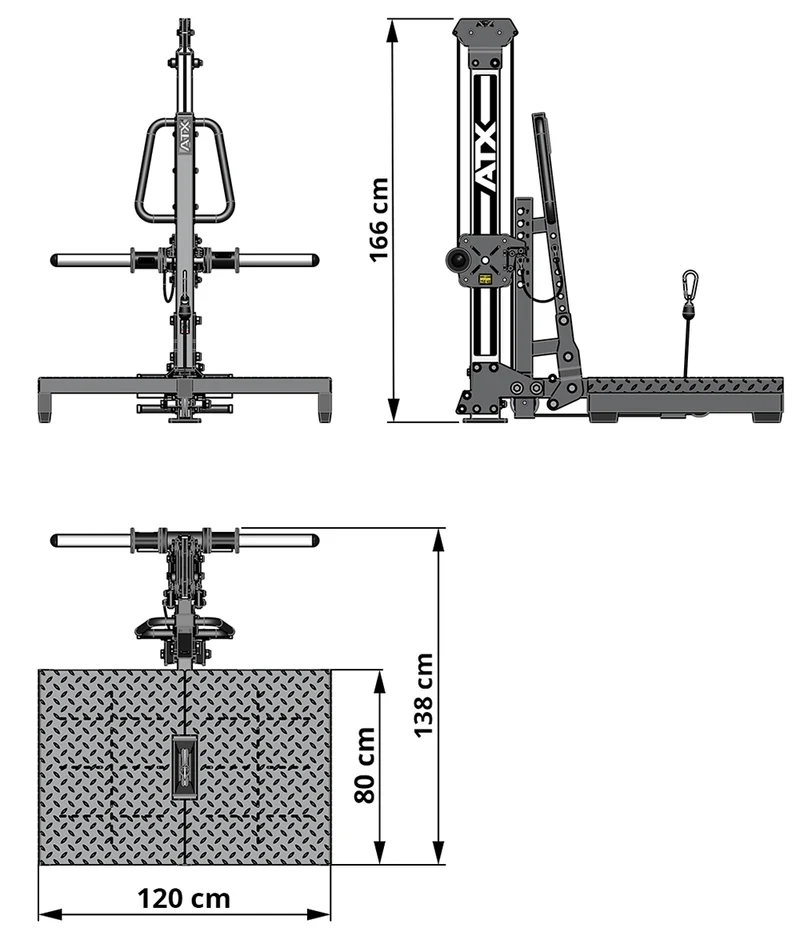 ATX® Roller Belt Squat - Kniebeugenmaschine