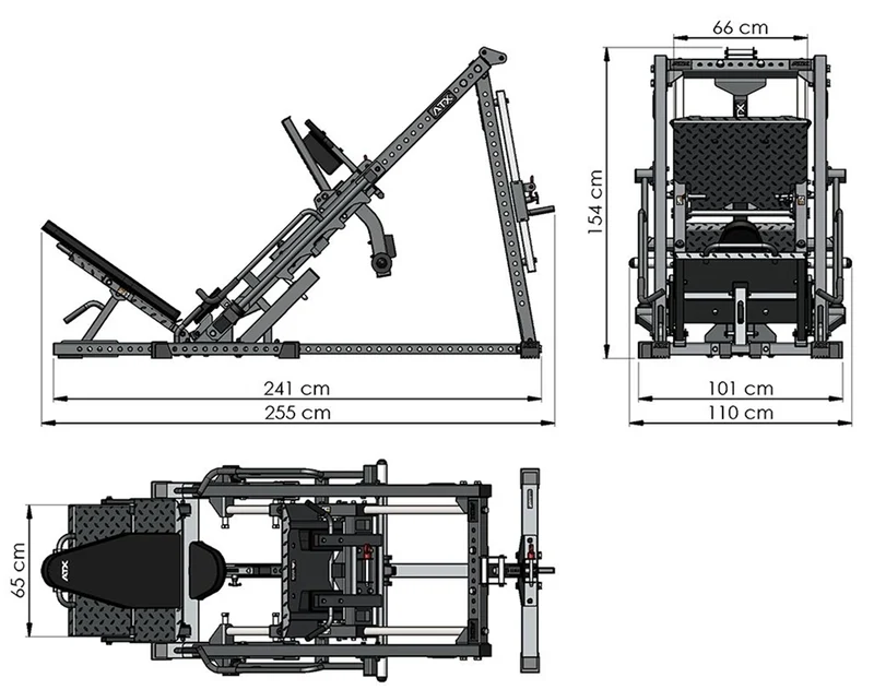 ATX® Beinpresse / Hackenschmidt Combo 4 in 1