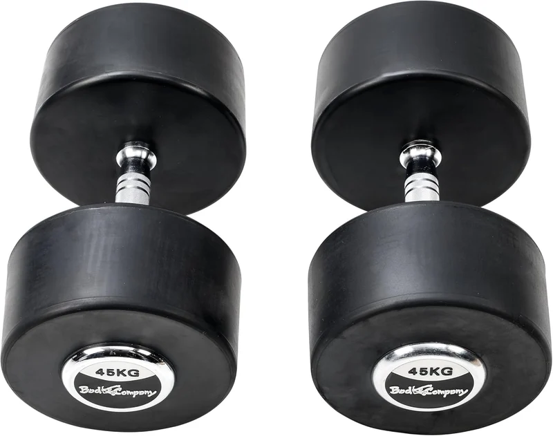 Deluxe 90 Kg (2x45,0) Hanteln Gewichte Rundhanteln Hantel Set Kurzhanteln
