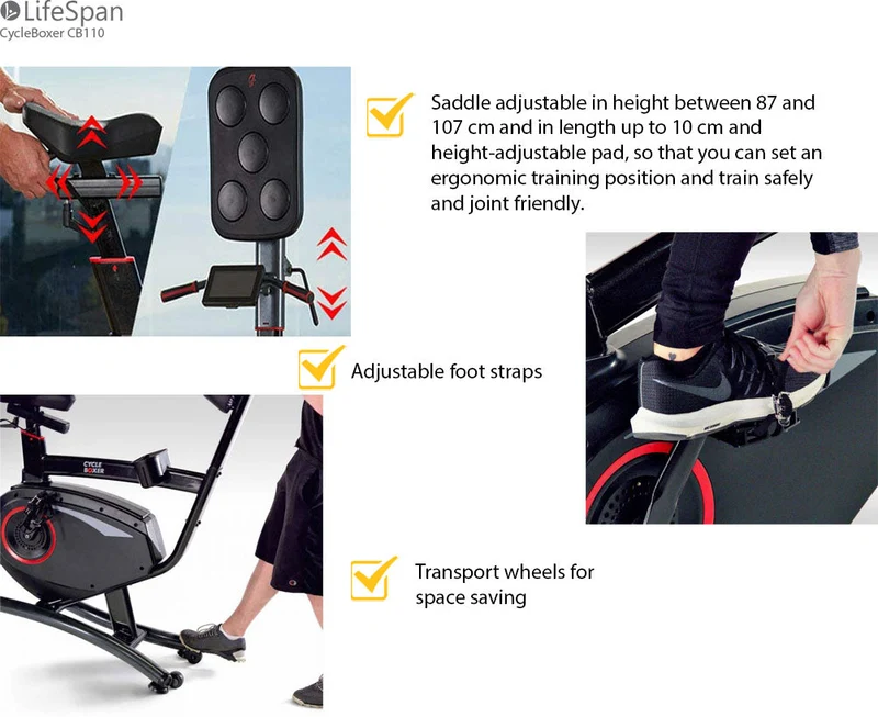 LifeSpan Fitness Cycle Boxer Hometrainer Box-Trainer CB110 - SHOWMODEL!