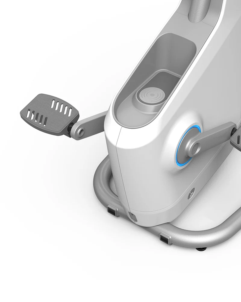LifeSpan Ampera Under Desk Bike - Glacier White