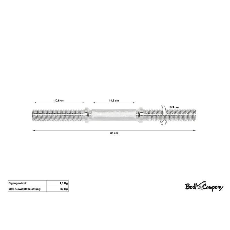Profi Kurzhantelstangen 35cm Hanteln 30/31mm Stern