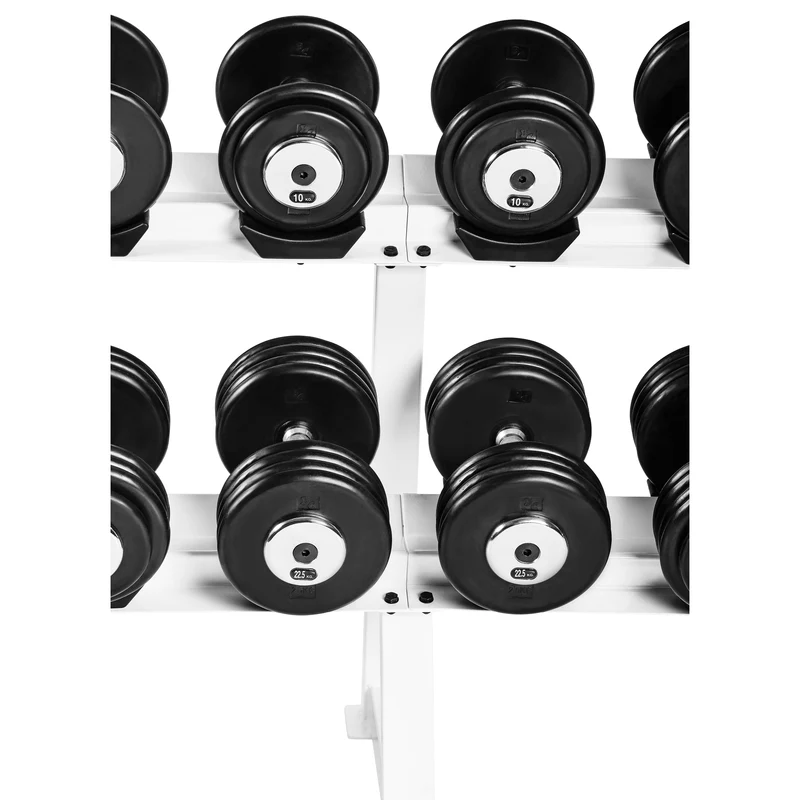 Profi Studio Satz von 5 Kg - 27,5 Kg inkl. Ablage/Rack Gummi