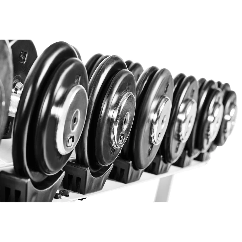 Profi Studio Satz von 5 Kg - 27,5 Kg inkl. Ablage/Rack Gummi