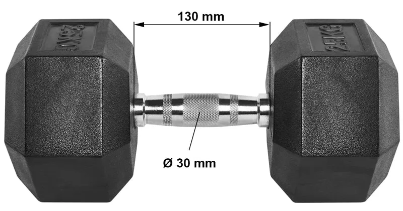 Hex Hanteln Komplettsätze - in 2,5 kg Steps