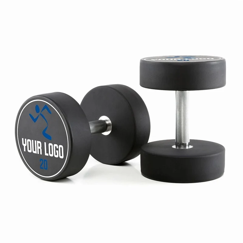 Polyurethan Kompakthantelsätze - Customer Logo - in 2,5 kg Steps
