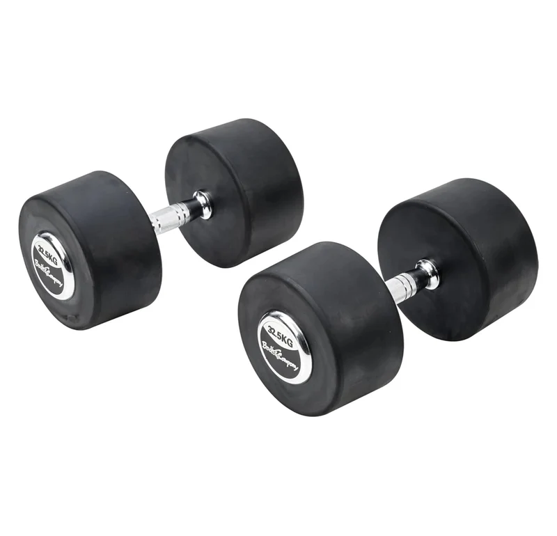 Deluxe 65 Kg (2x32,5) Hanteln Gewichte Rundhanteln Hantel Set Kurzhanteln
