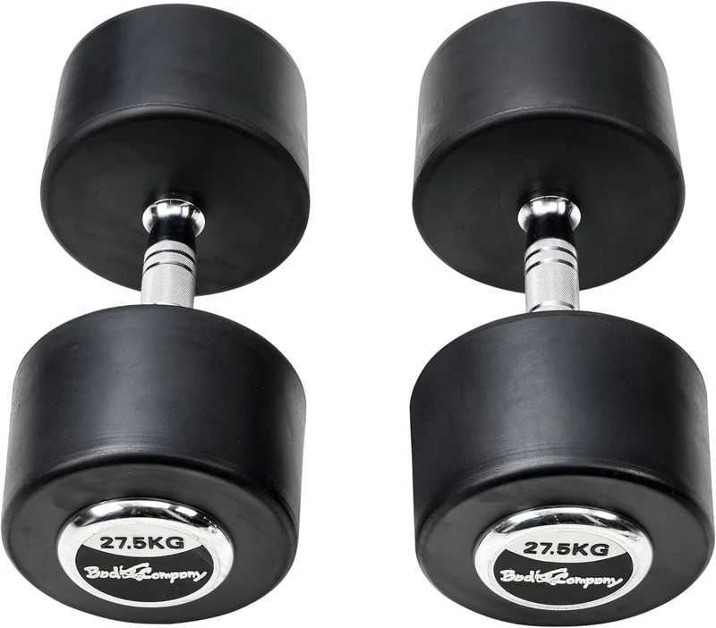 Deluxe 55 Kg (2x27,5) Hanteln Gewichte Rundhanteln Hantel Set Kurzhanteln