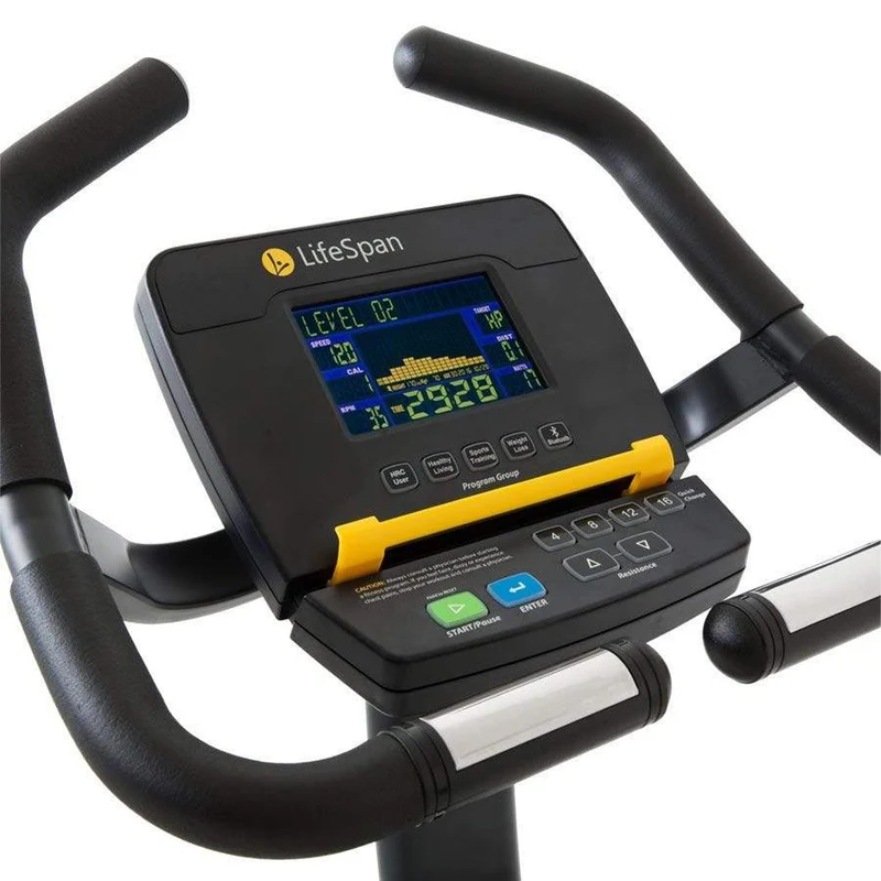 LifeSpan Fitness Light-Commercial Hometrainer Upright Bike C5i Self-Generating Commercial