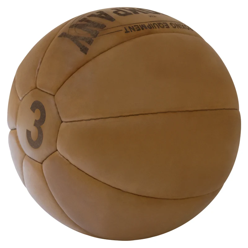 Medizinball aus Echtleder