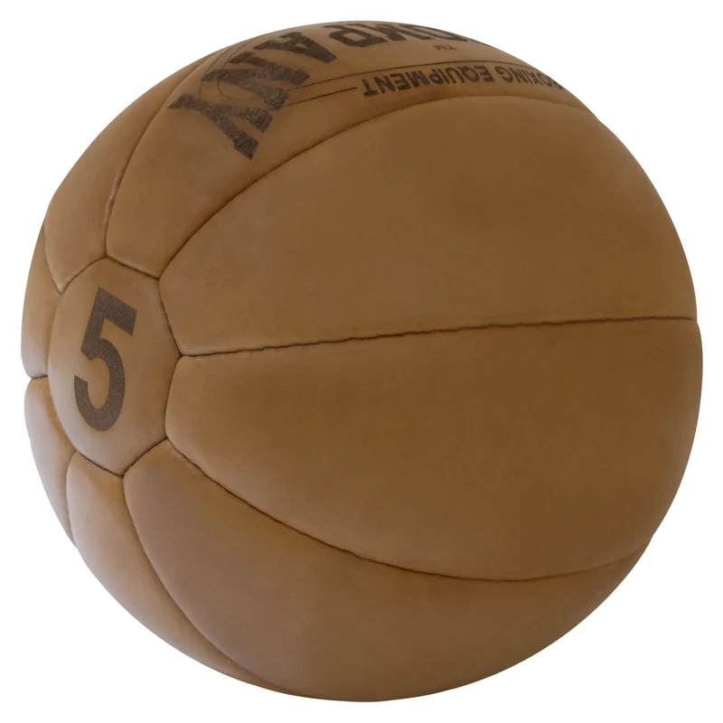 Medizinball aus Echtleder
