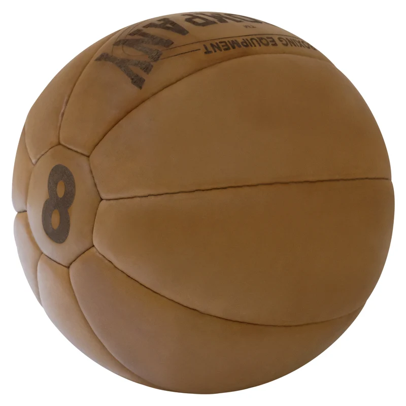 Medizinball aus Echtleder