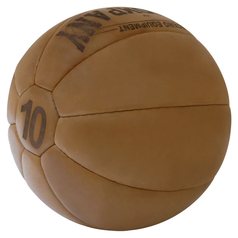 Medizinball aus Echtleder