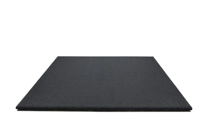 Fitnessboden Granulat Fliese 1000 x 1000 x 30 mm - Schwarz