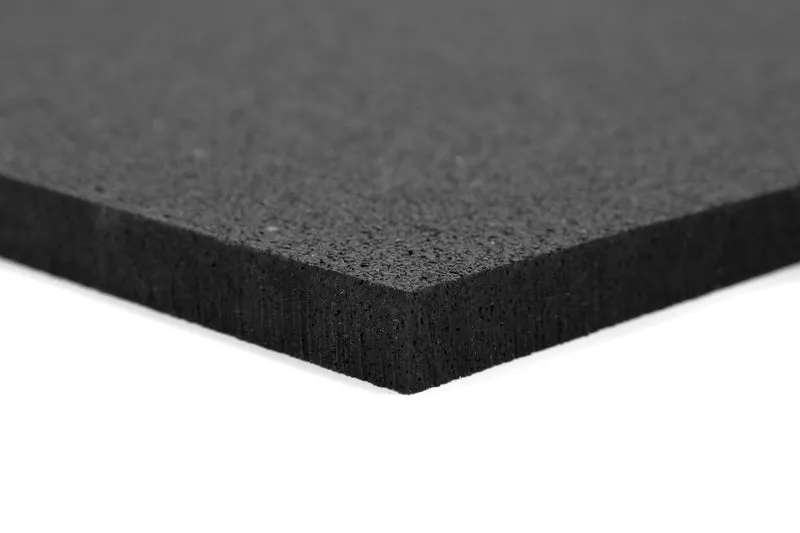 Fitnessboden Granulat Fliese 1000 x 1000 x 20 mm - Schwarz