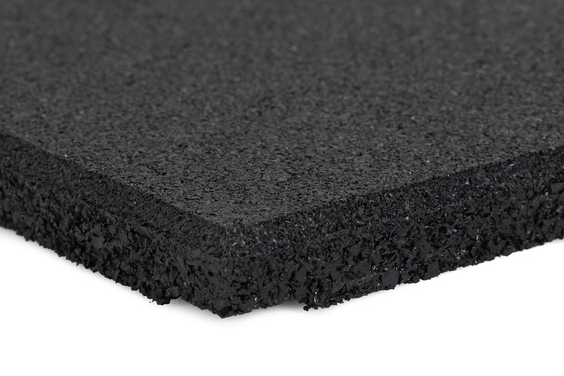 Fitnessboden Granulat Fliese 1000 x 1000 x 20 mm - Schwarz