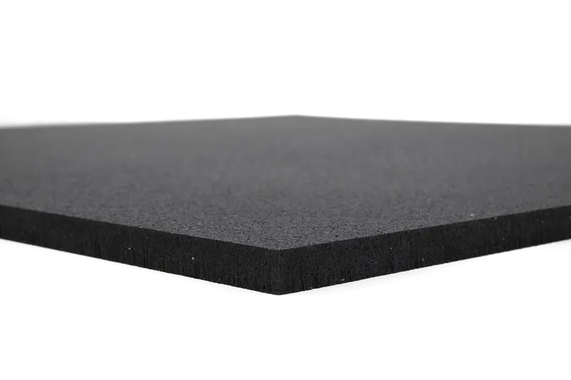 Fitnessboden Granulat Fliese 1000 x 1000 x 20 mm - Schwarz