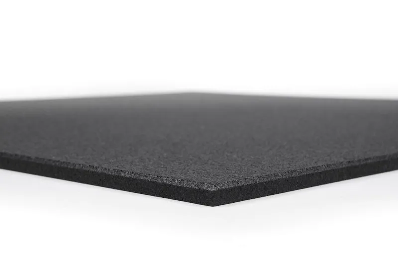 Fitnessboden Granulat Fliese 1000 x 1000 x 15 mm - Schwarz