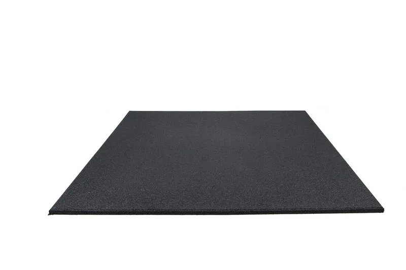 Fitnessboden Granulat Fliese 1000 x 1000 x 15 mm - Schwarz