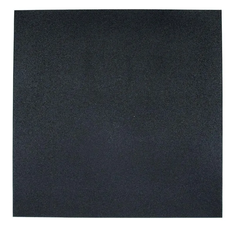 Fitnessboden Granulat Fliese 1000 x 1000 x 15 mm - Schwarz
