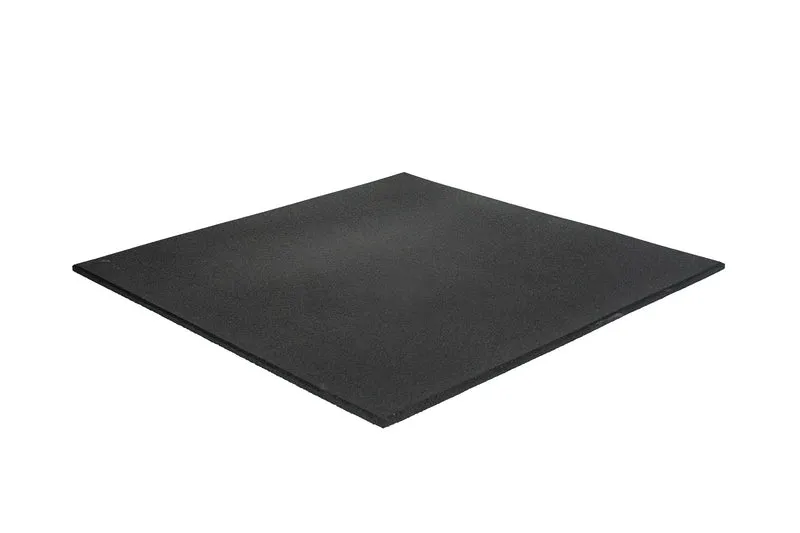 Fitnessboden Granulat Fliese 1000 x 1000 x 15 mm - Schwarz