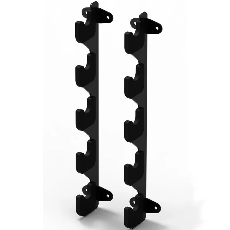 Langhantelablage / Gun Rack - zur Wandbefestigung - für 5 Hantelstangen