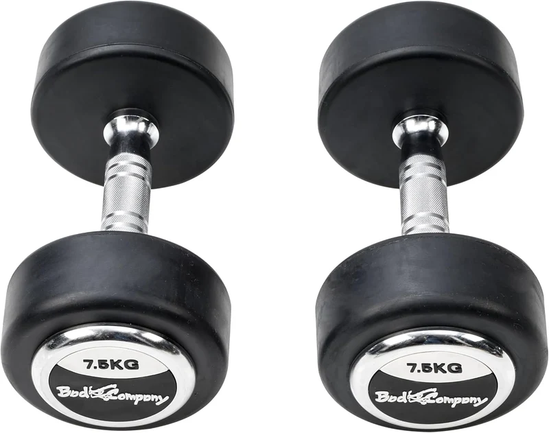 Deluxe 15 Kg (2x7,5) Hanteln Gewichte Rundhanteln Hantel Set Kurzhanteln