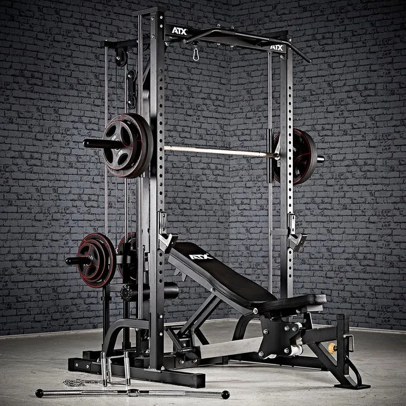 ATX® Multipresse - Smith Machine mit Latzugstation - Plate Load