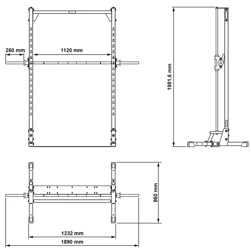 ATX® Multipresse - Smith Machine Linear - Extra niedrig - 198 cm