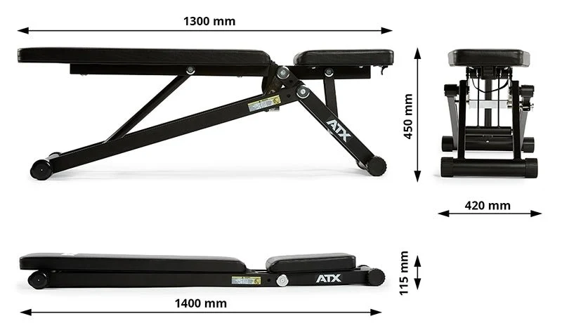 ATX® Hantelbank klappbar