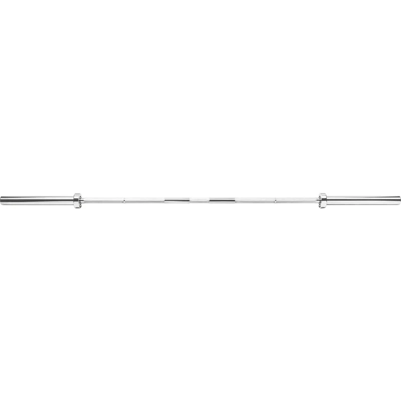 Olympia Federstahl Langhantel 220 cm Chrom inkl. Verschlüssen 50/51 mm