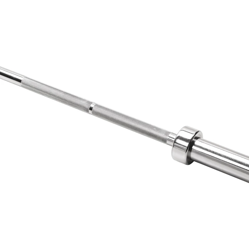 Olympia Federstahl Langhantel 220 cm Chrom inkl. Verschlüssen 50/51 mm