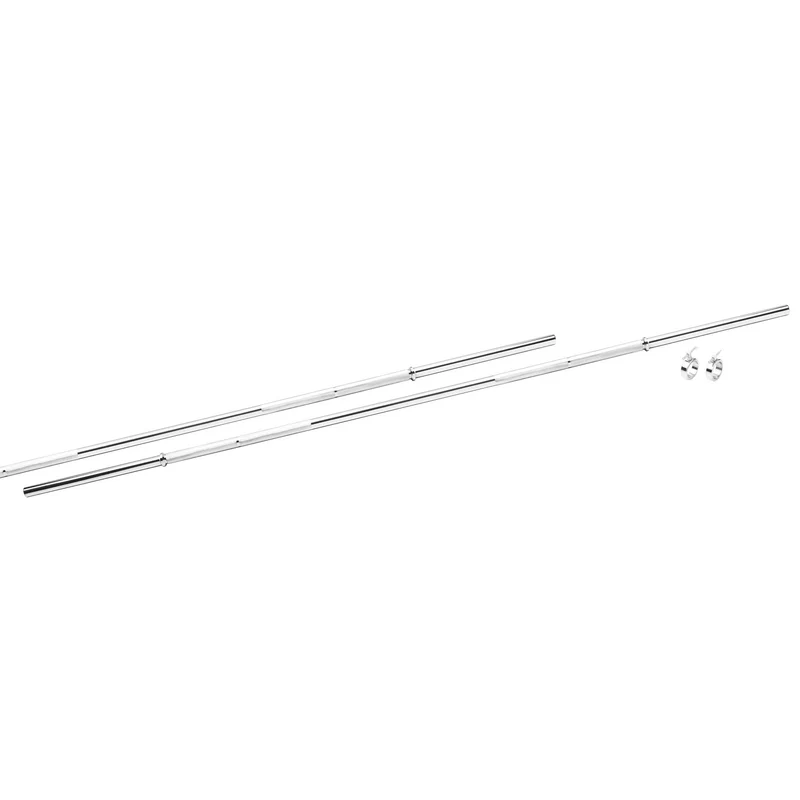 Profi Langhantelstange 214 cm Chrom inkl. Feststellringe