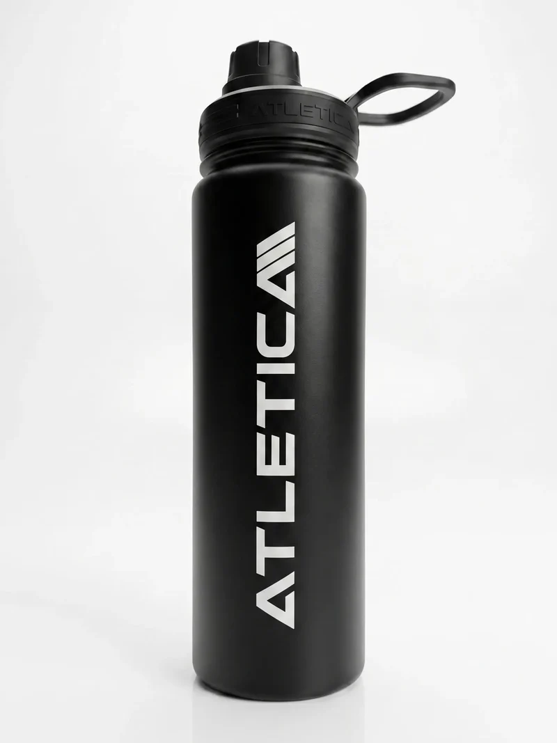 Trinkflasche aus Edelstahl | 710ml | Schwarz
