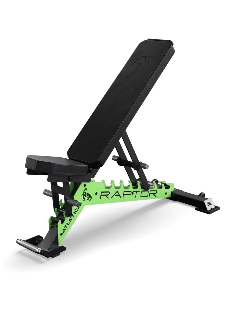 Raptor Max | PU | Leder Schwarz | Zahnplatte Electric Green