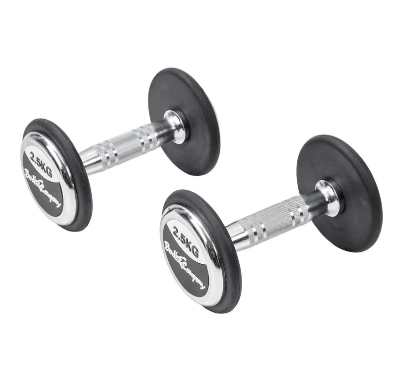 Deluxe 5 Kg (2x2,5) Hanteln Gewichte Rundhanteln Hantel Set Kurzhanteln