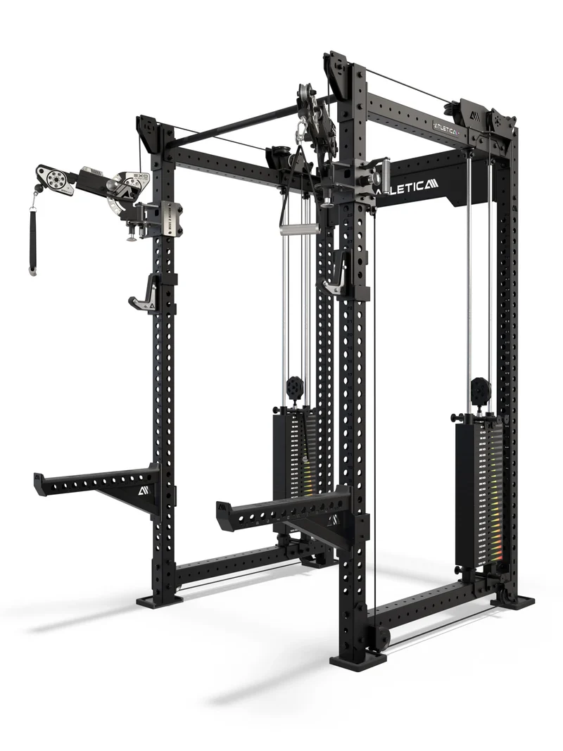 R8 Bradley EXO 2x125kg | Power Rack | 123cm | Schwarz