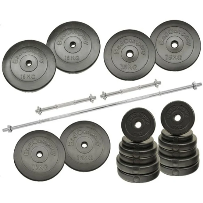 Langhantelstangen Komplett-Set 114 Kg