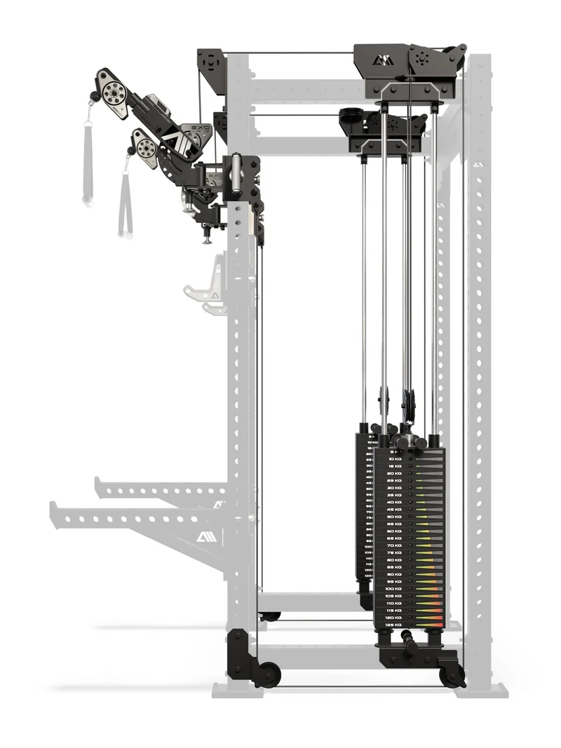 R8 Bradley EXO 2x125kg | Power Rack | 93cm | Schwarz