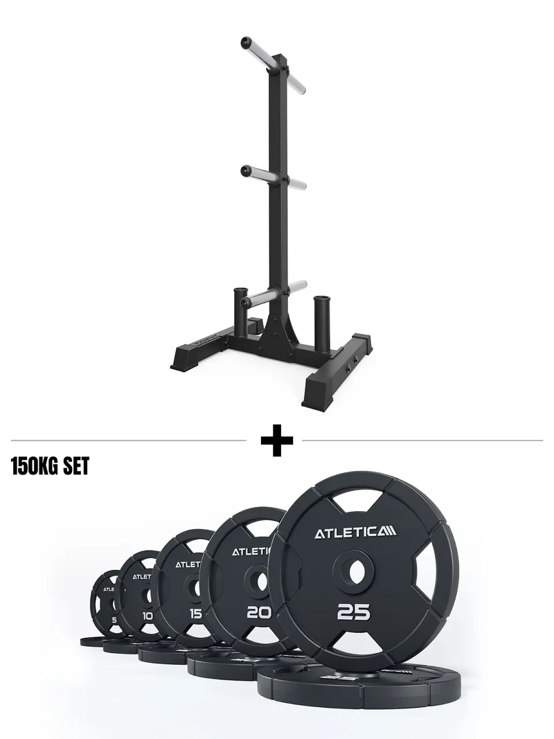 Armored Rhino Set 4H I Rhino Hantelscheibenablage & 157.5kg 4H Iron Plates