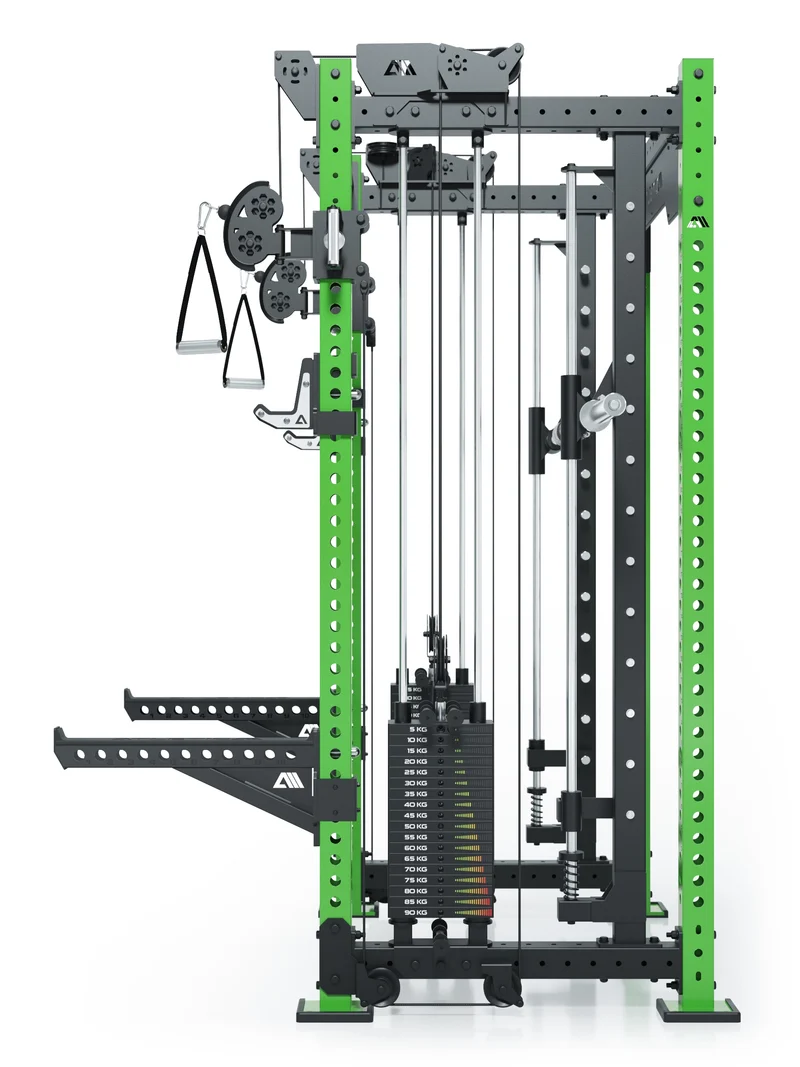 R8 Bradley Combat Mittel | 2x95kg Weight Stack | Electric Green